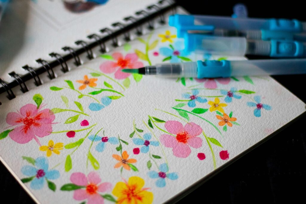 Art journaling for mental health